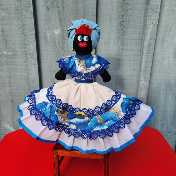 Topsy Turvy Doll Vintage Folk Art Doll - Picture 4 of 7